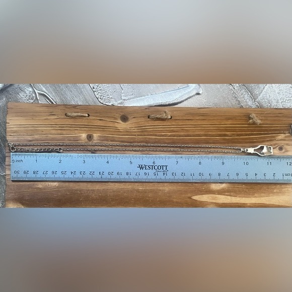 Fuchsia Pink Gemstone Heart In Sterling Silver Bottle W/ Clear Crystals Necklace - Picture 6 of 9